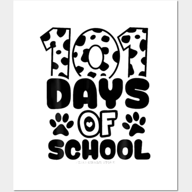 100 Days Of School Dog Boys Dalmatian Girls 100 Days Smarter Wall Art by Cristian Torres